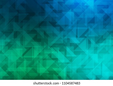 Light Blue, Green vector polygonal pattern. Colorful abstract illustration with gradient. A completely new design for your business.