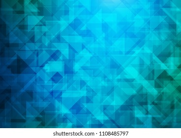 Light Blue, Green vector polygonal polygonal. A sample with polygonal shapes. Brand new style for your business design.