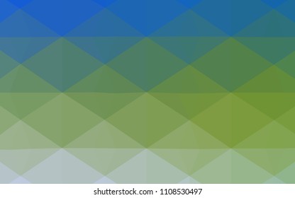 Light Blue, Green vector polygonal pattern. Colorful illustration in abstract style with triangles. Polygonal design for your web site.