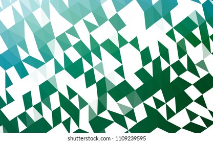 Light Blue, Green vector polygonal template. Glitter abstract illustration with an elegant design. A new texture for your design.