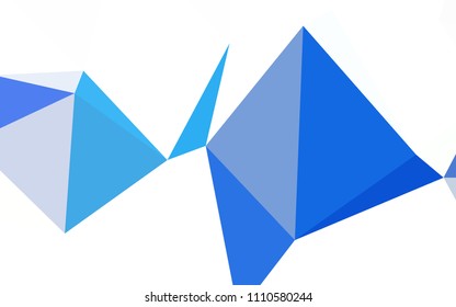 Light Blue, Green vector polygonal background. A completely new color illustration in a polygonal style. Completely new template for your banner.