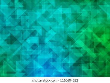 Light Blue, Green vector polygonal polygonal. A completely new color illustration in a vague style. A completely new design for your business.