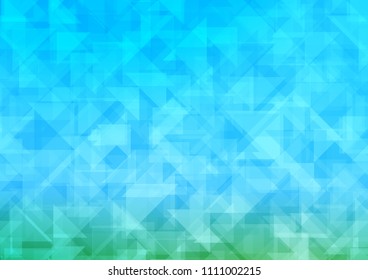 Light Blue, Green vector polygonal polygonal. Creative geometric illustration in Origami style with gradient. A completely new template for your business design.