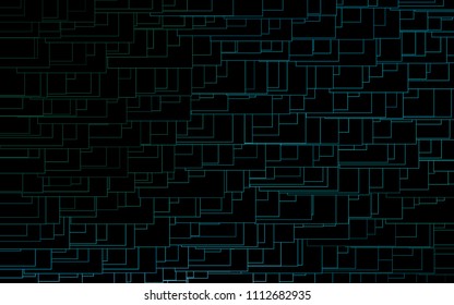 Light Blue, Green vector polygonal illustration consisting of rectangles. Rectangular design for your business. Creative geometric background in origami style with gradient.