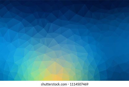 Light Blue, Green vector polygonal template. Elegant bright polygonal illustration with gradient. Brand new style for your business design.