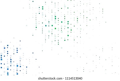 Light Blue, Green vector polygonal illustration consisting of rectangles. Rectangular design for your business. Creative geometric background in origami style with gradient.