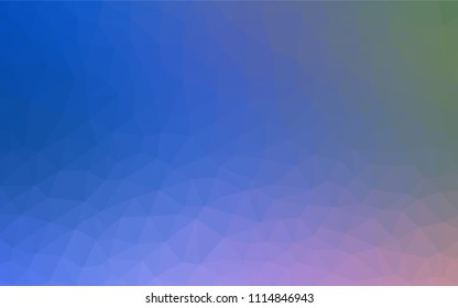 Light Blue, Green vector polygonal template. Elegant bright polygonal illustration with gradient. Template for cell phone's backgrounds.
