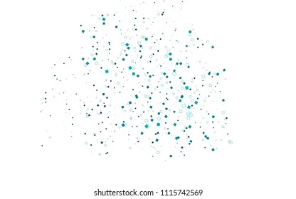 Light Blue, Green vector polygonal illustration consisting of rectangles. Rectangular design for your business. Creative geometric background in origami style with gradient.
