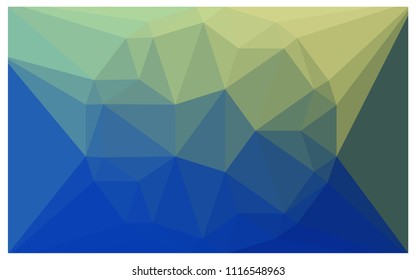 Light Blue, Green vector polygonal illustration, which consist of triangles with a gemstone in center. Triangular design of a huge diamond for your business. Creative geometric background of gems.