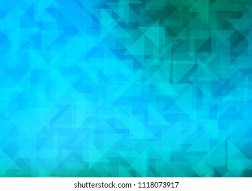 Light Blue, Green vector polygonal pattern. A sample with polygonal shapes. Brand new design for your business.