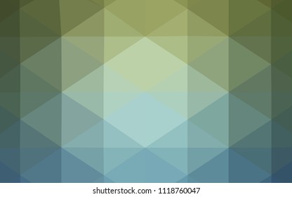 Light Blue, Green vector polygonal template. Polygonal abstract illustration with gradient. That pattern can be used as a part of a brand book.