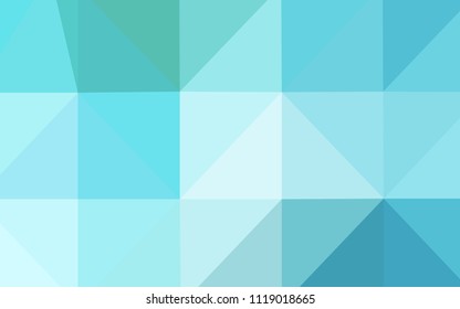 Light Blue, Green vector polygonal background. Creative illustration in halftone style with gradient. Brand-new design for your business.