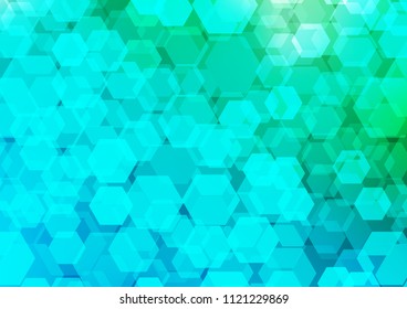 Light Blue, Green vector polygonal background. Creative illustration in halftone style with gradient. Brand new design for your business.