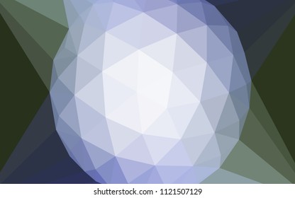 Light Blue, Green vector polygonal background with a diamond. Illustration in abstract style with triangles. Pattern for a brand book's backdrop.