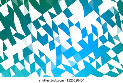 Light Blue, Green vector polygonal template. Modern geometrical abstract illustration with gradient. Brand new design for your business.