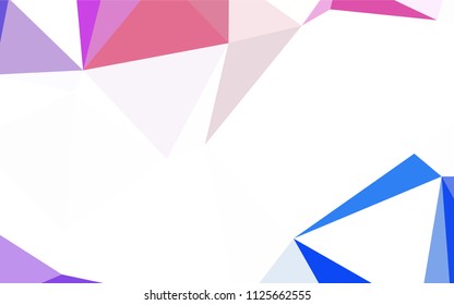 Light Blue, Green vector polygonal pattern. Modern abstract illustration with triangles. A completely new design for your leaflet.