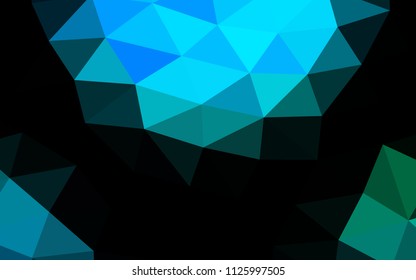 Light Blue, Green vector polygonal polygonal. Shining colored illustration in a Brand new style. Brand new design for your business.
