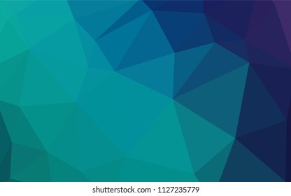 Light Blue, Green vector polygonal pattern. Colorful illustration in abstract style with triangles. Textured pattern for your backgrounds.
