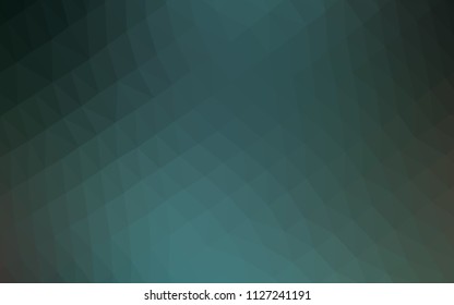 Light Blue, Green vector polygonal template. Geometric illustration in Origami style with gradient.  A completely new design for your business.