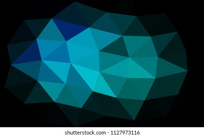 Light Blue, Green vector polygonal polygonal. A sample with polygonal shapes. Brand new design for your business.