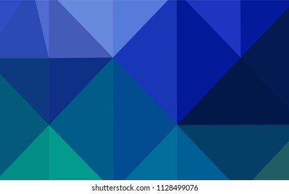 Light Blue, Green vector polygonal template. Colorful illustration in polygonal style with gradient. Brand-new design for your business.