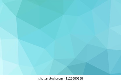 Light Blue, Green vector polygonal pattern. A completely new color illustration in a polygonal style. Best triangular design for your business.