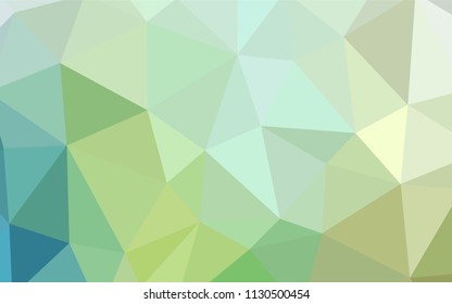 Light Blue, Green vector polygonal pattern. Colorful illustration in abstract style with triangles. Pattern for a brand book's backdrop.