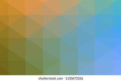 Light Blue, Green vector polygonal template. Geometric illustration in Origami style with gradient.  Brand-new style for your business design.