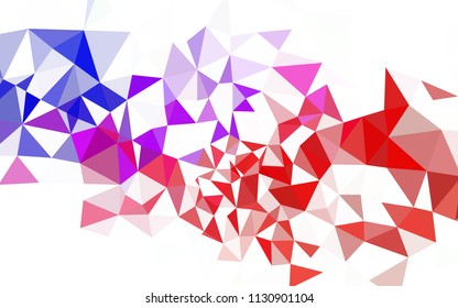 Light Blue, Green vector polygonal template. Creative illustration in halftone style with triangles. Brand new design for your business.