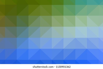 Light Blue, Green vector polygonal template. A completely new color illustration in a polygonal style. Polygonal design for your web site.