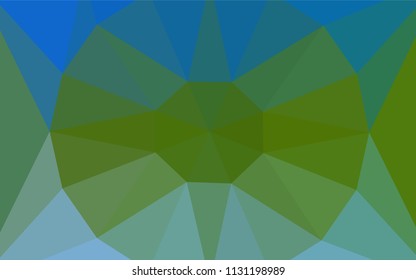 Light Blue, Green vector polygonal pattern with a diamond. Shining colorful illustration with triangles. Template for cell phone's backgrounds.