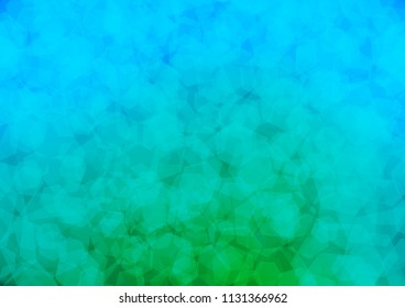 Light Blue, Green vector polygonal background. An elegant bright illustration with gradient. A completely new template for your business design.