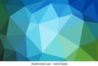 Light Blue, Green vector polygonal pattern. Colorful illustration in polygonal style with gradient. Template for cell phone's backgrounds.