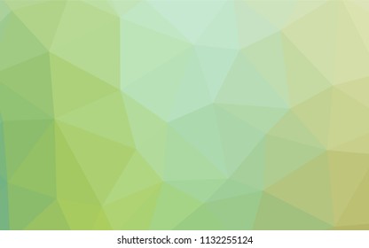 Light Blue, Green vector polygonal background. A sample with polygonal shapes. Completely new template for your banner.