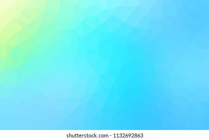 Light Blue, Green vector polygonal pattern. A sample with polygonal shapes. New template for your brand book.