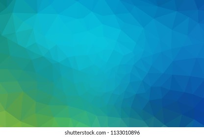 Light Blue, Green vector polygonal pattern. Creative geometric illustration in Origami style with gradient. A new texture for your web site.
