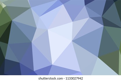 Light Blue, Green vector polygonal background. Creative geometric illustration in Origami style with gradient. Brand new style for your business design.