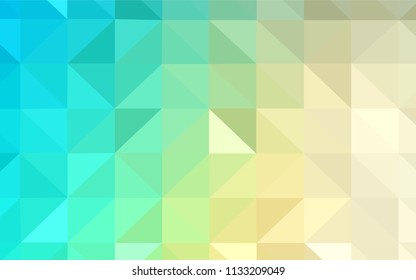 Light Blue, Green vector polygonal template. A completely new color illustration in a polygonal style. Textured pattern for your backgrounds.