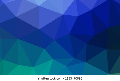 Light Blue, Green vector polygonal pattern. Polygonal abstract illustration with gradient. A new texture for your web site.