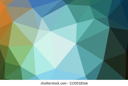 Light Blue, Green vector polygonal pattern. Elegant bright polygonal illustration with gradient. Brand new design for your business.