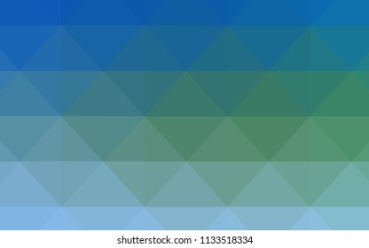 Light Blue, Green vector polygonal pattern. Colorful illustration in polygonal style with gradient. Polygonal design for your web site.