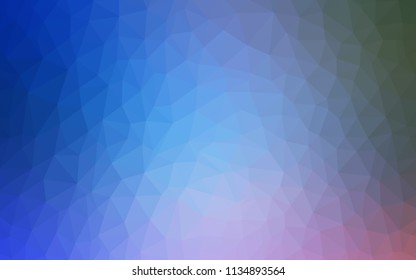 Light Blue, Green vector polygonal template. Elegant bright polygonal illustration with gradient. Polygonal design for your web site.