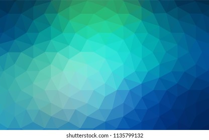 Light Blue, Green vector polygonal template. Colorful illustration in polygonal style with gradient. New template for your brand book.