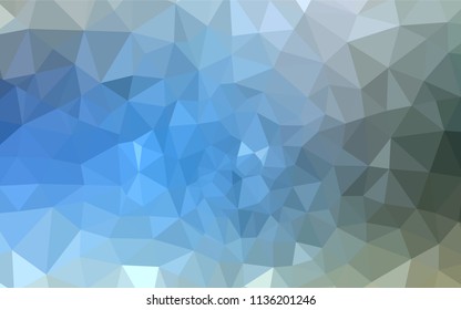 Light Blue, Green vector polygonal pattern. A sample with polygonal shapes. Polygonal design for your web site.