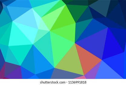 Light Blue, Green vector polygonal background. A completely new color illustration in a polygonal style. Brand new design for your business.