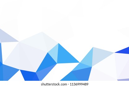Light Blue, Green vector polygonal background. Polygonal abstract illustration with gradient. Triangular pattern for your design.