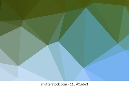 Light Blue, Green vector polygonal template. Shining colored illustration in a new style. A completely new design for your business.