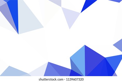 Light Blue, Green vector polygonal template. Polygonal abstract illustration with gradient. Pattern for a brand book's backdrop.