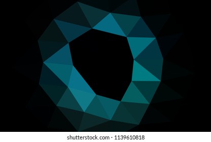 Light Blue, Green vector polygonal polygonal. An elegant bright illustration with gradient. A completely new design for your business.