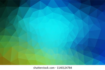 Light Blue, Green vector polygonal background. A completely new color illustration in a polygonal style. Completely new template for your banner.
